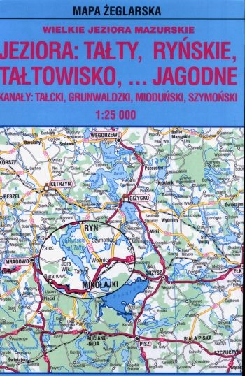 Jezioro Tałty mapa żeglarska laminowana