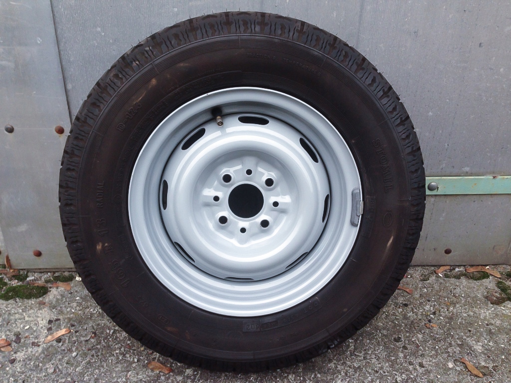 FSO polonez fiat 125p nowe koło zapas stomil d124