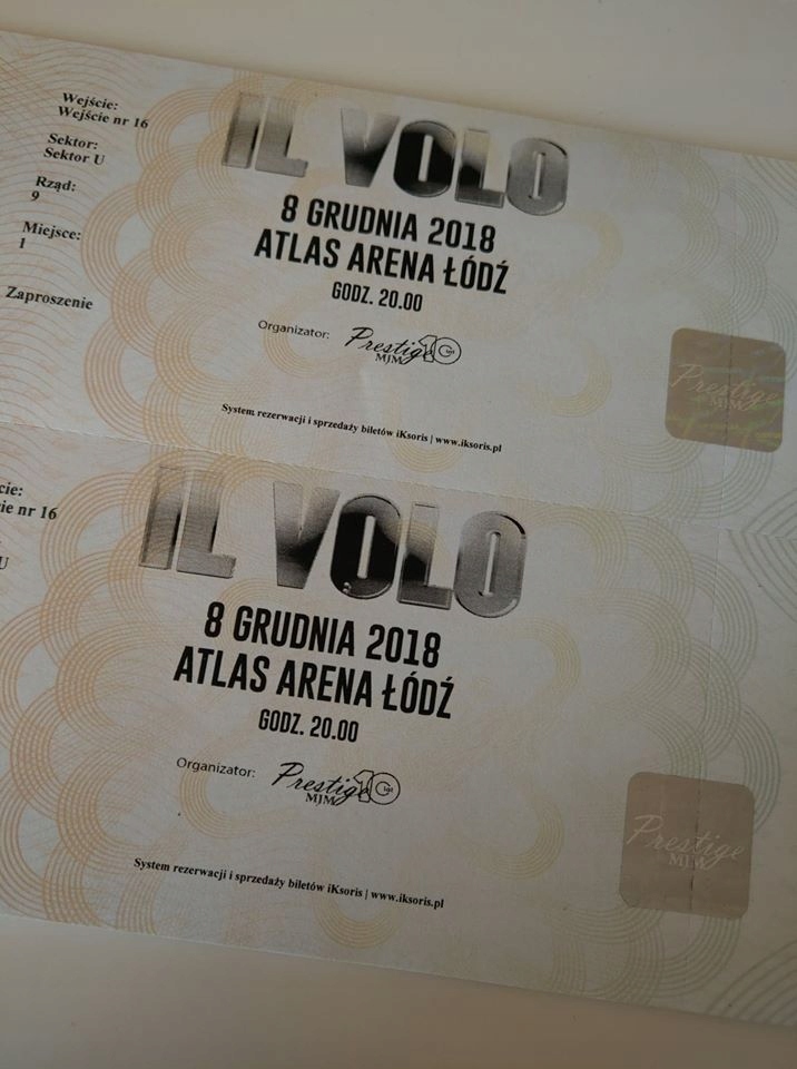 4 BILETY KONCERT IL VOLO 08.12 TRYBUNY NAJTANIEJ!