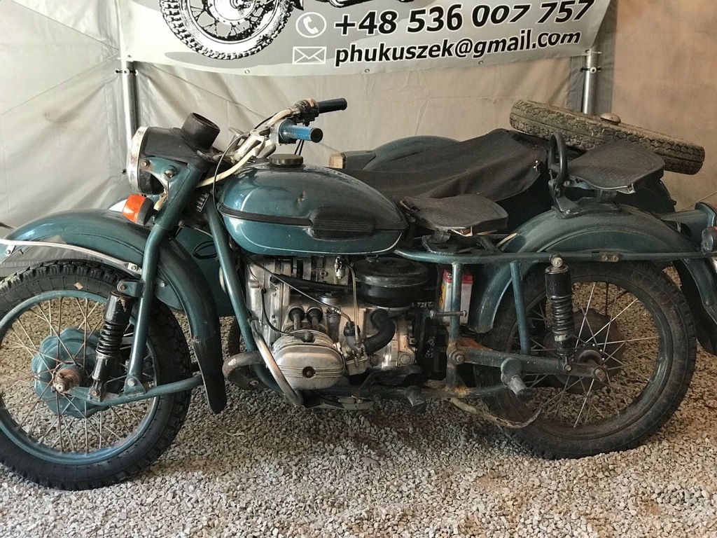 URAL M 67 K750 M 72 MT MOTOCYKL Z KOSZEM SIDECAR.