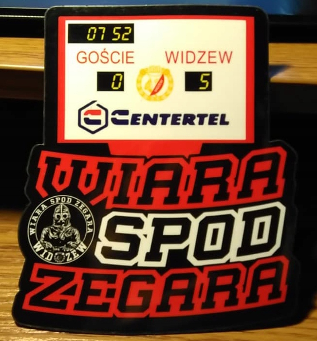 Magnes Wiara Spod Zegara Zegar 13 15 5 Widzew Lodz 7681759582 Oficjalne Archiwum Allegro