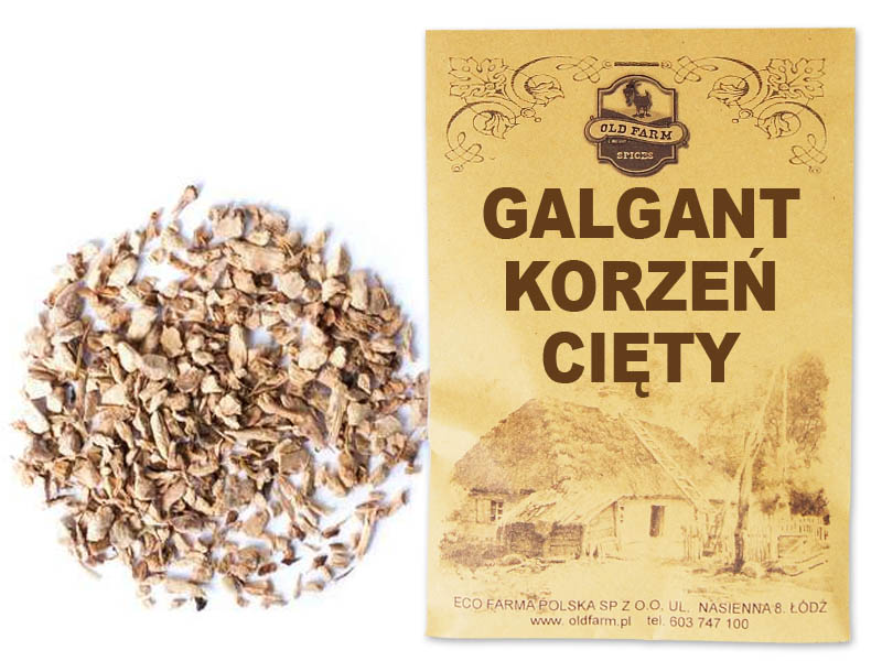 GALGANT 50 G KORZEŃ CIĘTY NA NALEWKĘ OLD FARM ŁÓDŹ