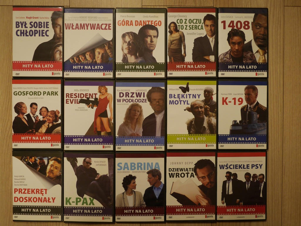 15 filmów DVD, Hity na lato, GW