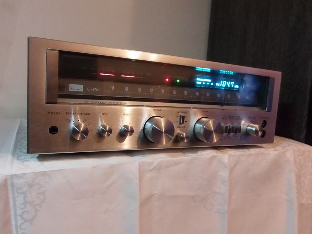 Amplituner VINTAGE SANSUI G-4700 Piękny stan!!!