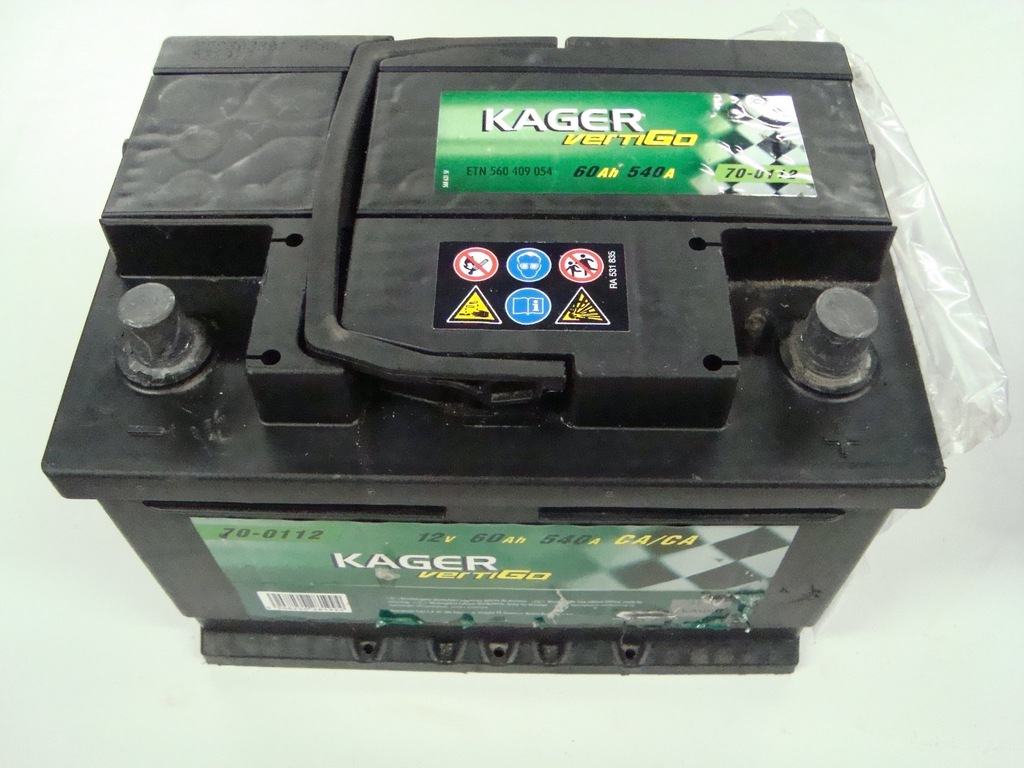 AKUMULATOR KAGER 60AH 540A P+ SPRAWNY TEST
