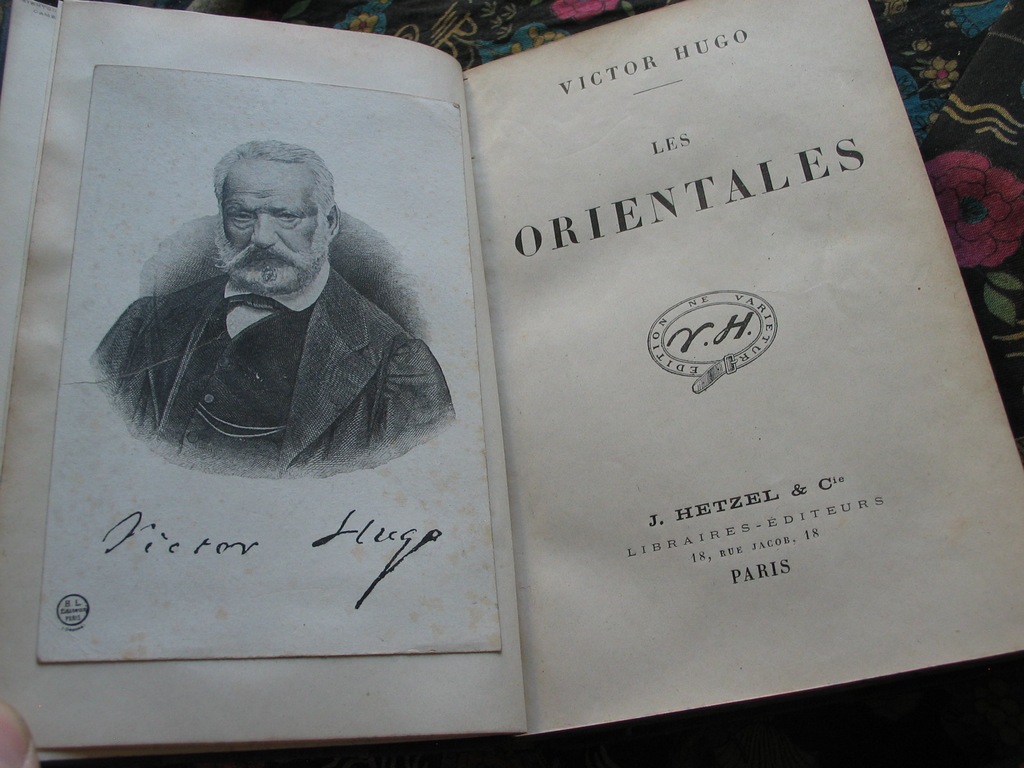 Victor HUGO Poezje wschodnie PŁSK ładny stan 1860