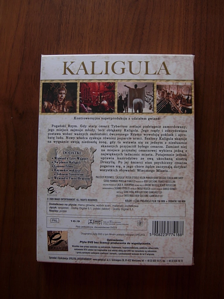 KALIGULA wersja nieocenzurowana (2xDVD) Tinto Bras - 7621098540 - oficjalne  archiwum Allegro