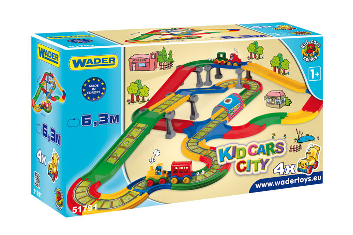 WADER Kid Cars - Miasteczko 6,3 m KOLEJKA POJAZDY