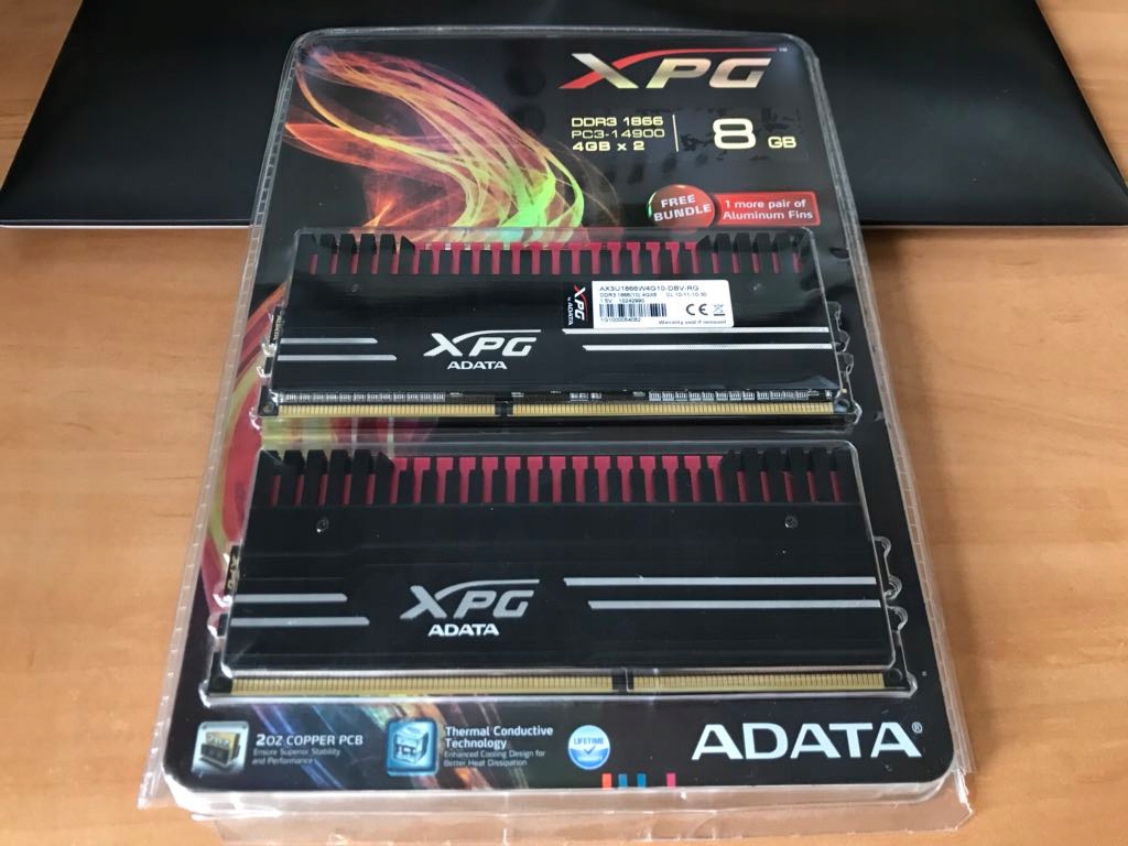 Pamięć RAM 8GB 2x4GB ddr3 1866MHz ADATA XPG cl10