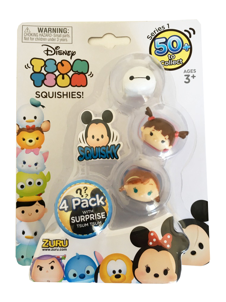 DISNEY TSUM TSUM 4 pack 4 FIGURKI SQUISHIES Zuru - 6770314658 ...