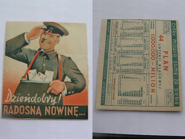 LWÓW PLAN LOTERIA KLASOWA REKLAMA DOM BANK GRUSS