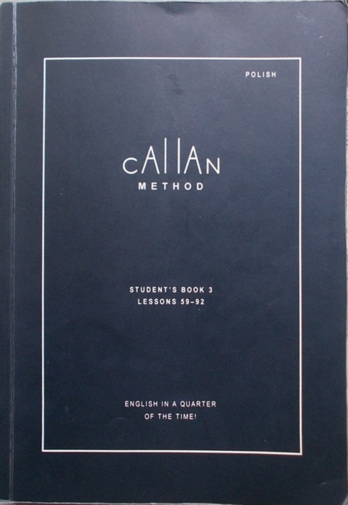 CALLAN METHOD Student's Book 3 Lessons 59-92 - 7151823329 - Oficjalne ...