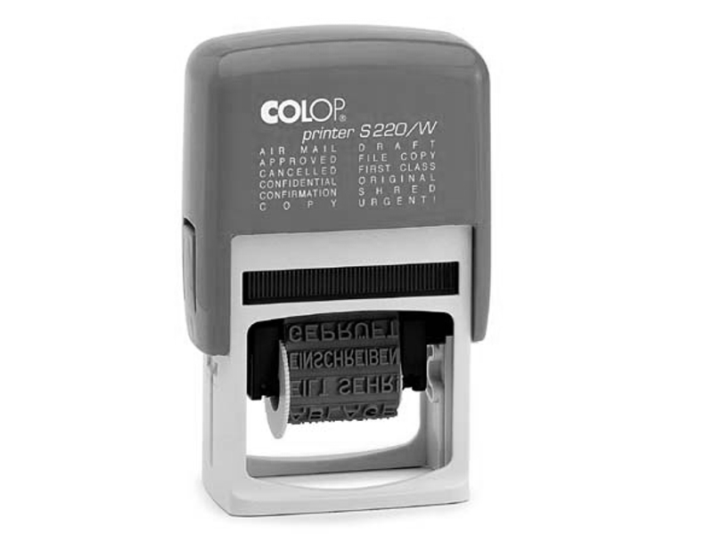 Pieczątka Colop S220/W 4mm 12 haseł angielski