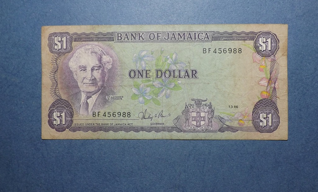 ONE DOLLAR 1986  JAMAJKA