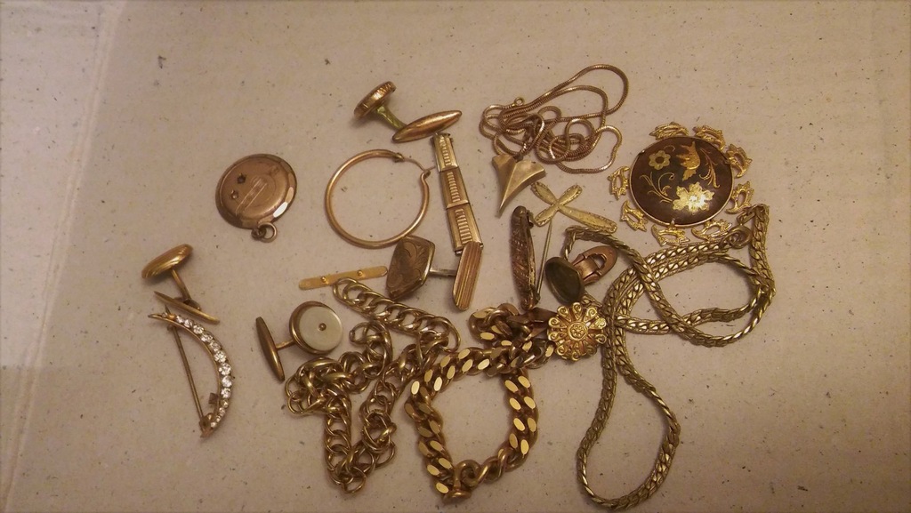biżuteria do napraw odzysk złota  złom stara 79g