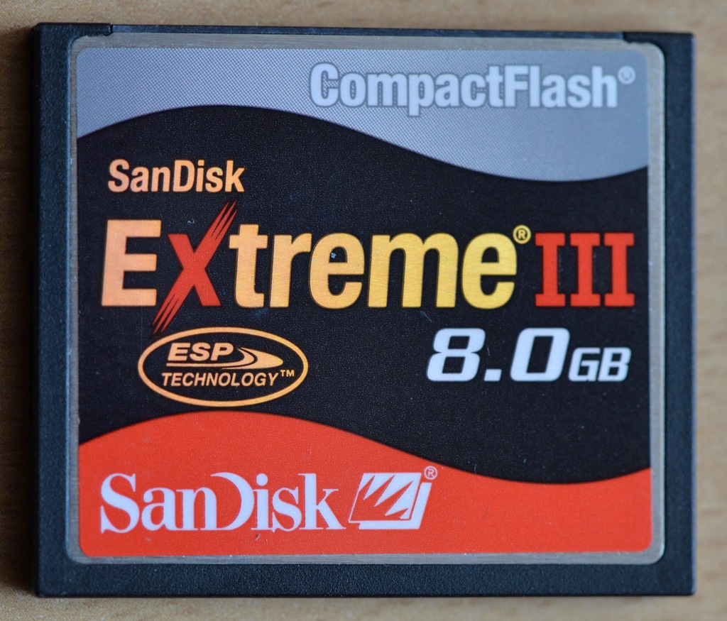Karta Compact Flash SANDISK Extreme III CF 8GB
