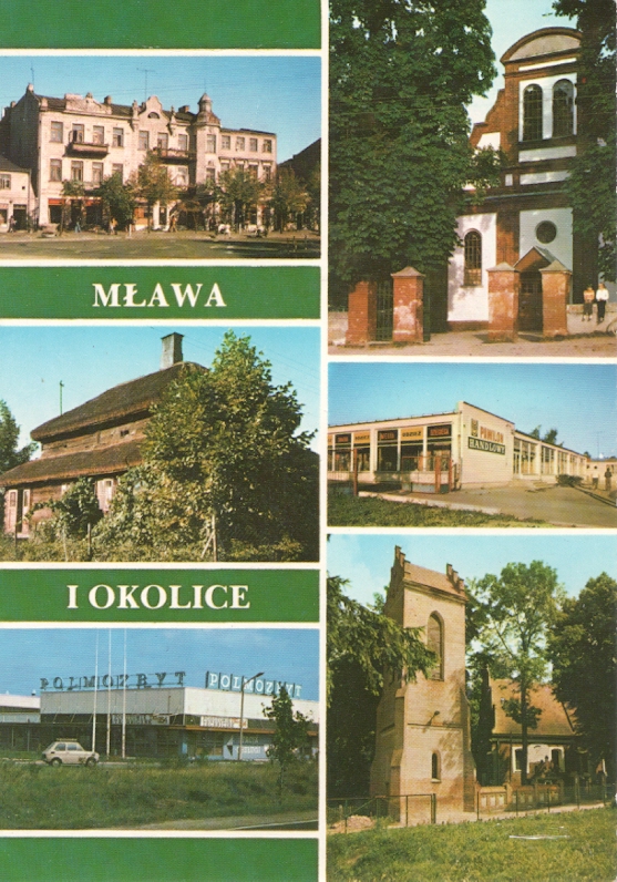 MŁAWA - GRUDUSK - LIPOWIEC - POLMOZBYT - 1985R