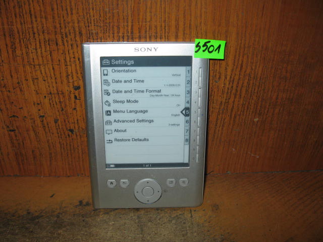 CZYTNIK EBOOKÓW EBOOK READER SONY PRS-300- NR S501