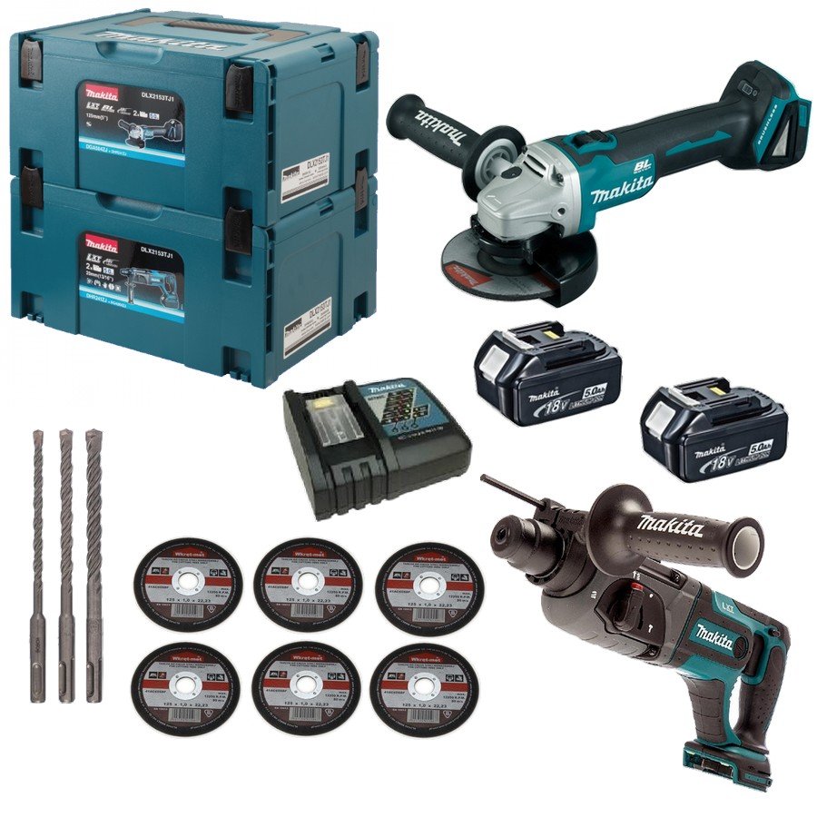 MAKITA ZESTAW COMBO 2SZT NARZĘDZI 18V 2X5Ah PROMOC 7082618336