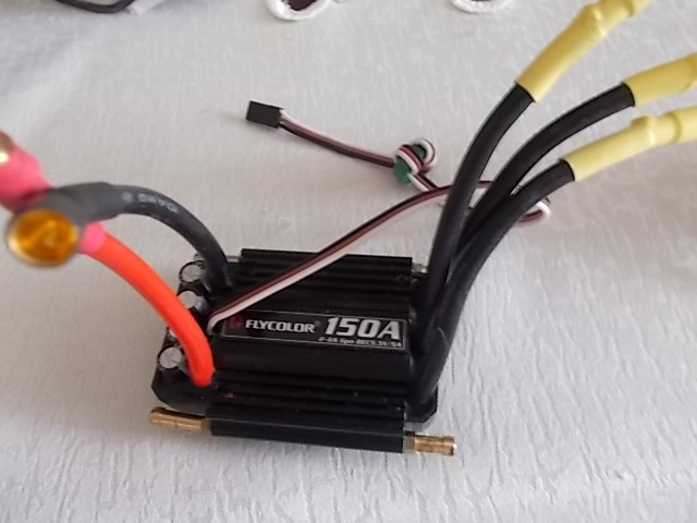 ESC, regulator, Flycolor 150A, boat