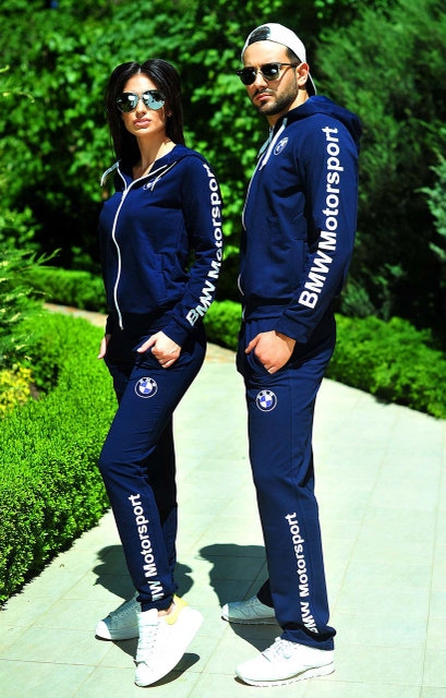 Dres komplet dresy BMW granatowy M damski motors