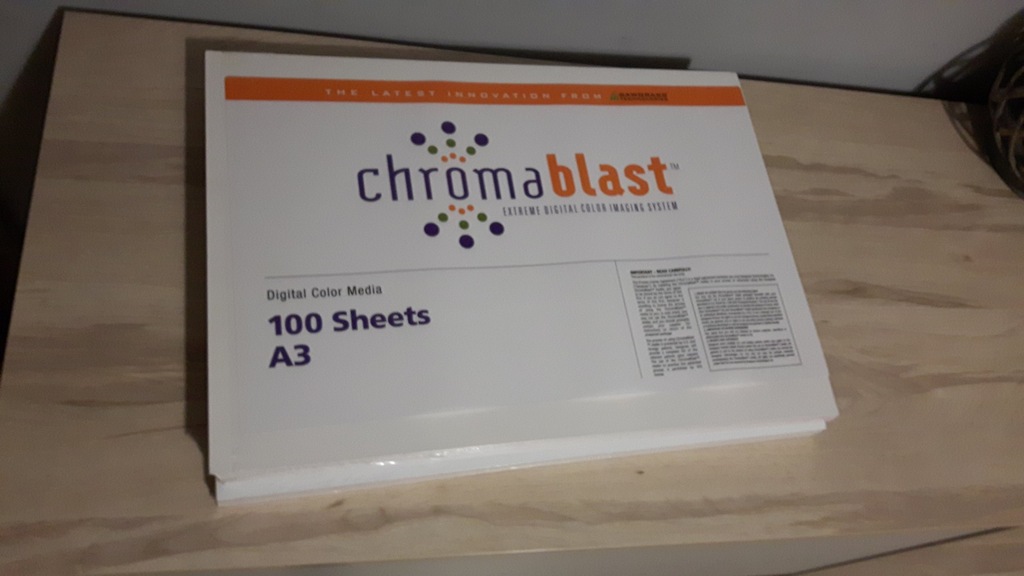 Papier ChromaBlast A3 około 100 arkuszy OKAZJA
