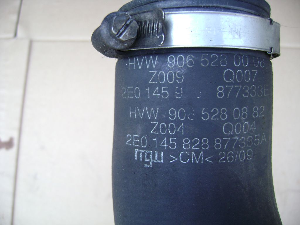 pipe of the intercooler VW CRAFTER MERCEDES SPRINTER