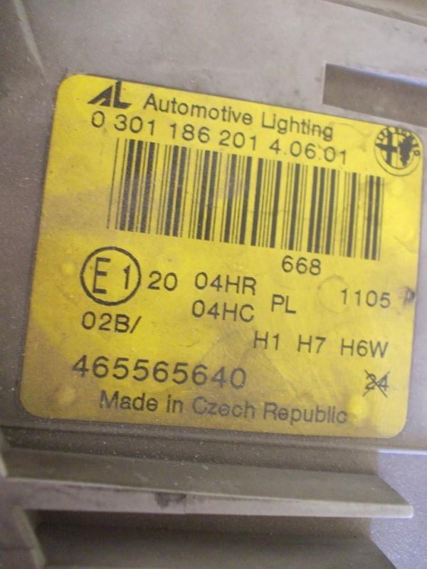 light front front left ALFA ROMEO 147 00-04