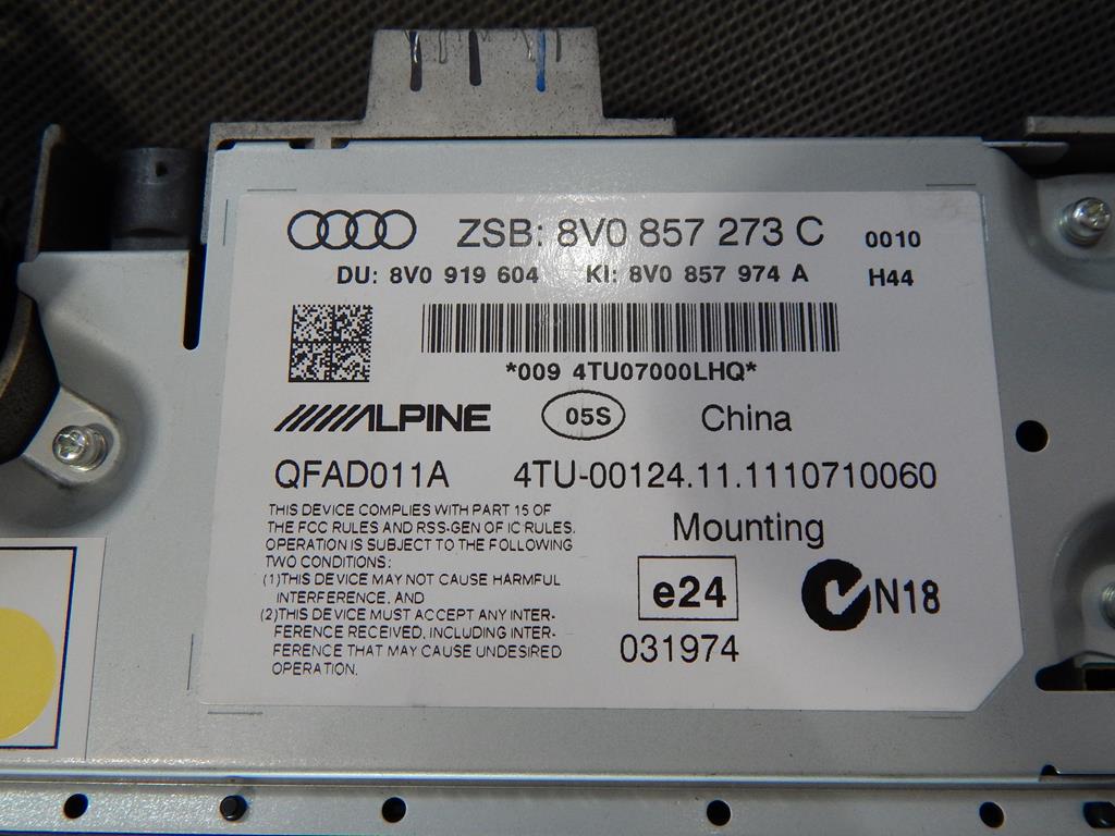 AUDI A3 8V EKRAN display MMI 8V0857273C 8V0857974A
