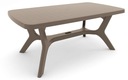 Záhradný stôl MOREBOLT | cappuccino Výška nábytku 71 cm