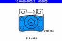 DISQUES SABOTS DE FREIN ATE ARRIÈRE POUR - MERCEDES C W202 278MM photo 3 - milautoparts-fr.ukrlive.com