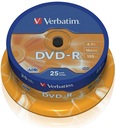 VERBATIM DVD-R 4,7 ГБ x16 Cake 25 дисков Надежный