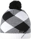 Шапочка Barts Greg Beanie черная с помпоном в клетку*W-Wa
