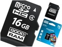 КАРТА GOODRAM MICRO SD ПАМЯТЬ 16 ГБ + АДАПТЕР SDHC