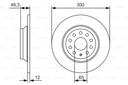 DISCS PADS BOSCH REAR - VW TIGUAN 2016- 300MM photo 2 - milautoparts-fr.ukrlive.com