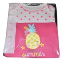 F&F Rampers Krótki Rękaw 2szt 3-6m 68cm Ananas