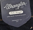 WRANGLER nohavice LOW slim MOLLY STRAIGHT W26 L34 Dĺžka nohavíc dlhá