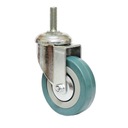 KOŁO SKRĘTNE FI50 M10 GUMOWE OBROTOWE SZARE