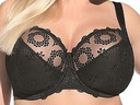 Fortuna мягкий черный 70DD бюстгальтер Kris Line 24h
