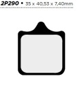 PLAQUETTES NISSIN COULEUR DORÉE DUCATI 996 R, 998 AVEC S4RS MONSphoto 4