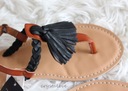 sandále strapce HOLLISTER koža 38 NOVINKA Materiál vložky iný