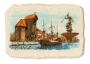Magnes na lodówkę kamień pamiątka GDAŃSK 013