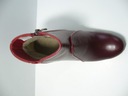 Bordové čižmy koža lico na stĺpikuzateplené dámske topánky J.Wolski 37 deky Veľkosť 37