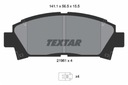 PADS TEXTAR FRONT - TOYOTA AVENSIS T22 photo 2 - milautoparts-fr.ukrlive.com