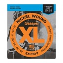 Струны D'Addario EXL110-7 10-59 для 7-струнной электрогитары