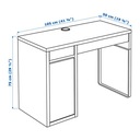 IKEA MICKE Písací stôl, imit. dub105x50 cm Materiál pracovnej dosky drevotrieska