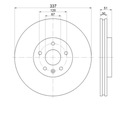 DISQUES MIKODA 1655 GT SABOTS DE FREIN OPEL INSIGNIA A SAAB 9-5 YS3G AVANT 337MM photo 2 - milautoparts-fr.ukrlive.com