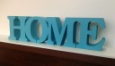 Декоративная надпись HOME объемные комбинированные буквы 10х38см