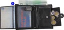 Klasická vertikálna peňaženka Bag Street kožená Dominujúci vzor bez vzoru
