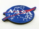 Нашивка НАСА на липучке 8 см - высокое качество